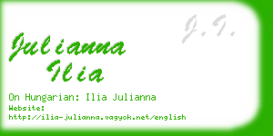 julianna ilia business card